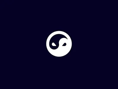 Ninja bandage blue brand branding deep design eyes global identity illustration it logo logotype mask nfts ninja yin yang