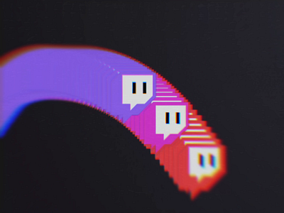 Twitch | Glitchon after effects animation branding design glitchcon logo motion design solitaire throwback twitch vector video games