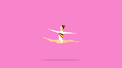 Nina Derwael athlete belgian athlete graphic design gymnast illustration illustrator nina derwael olympics sports vector