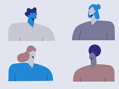 People character design characterdesign characters crew people staff team