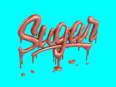 Sugar - Melted chocolate 3d 3d animation 3d art 3d artist 3dart 3dartwork 3dilustration 3drender art c4d c4dart cgi chocolate cinema cinema4d mograph octane otoy sugar sweet