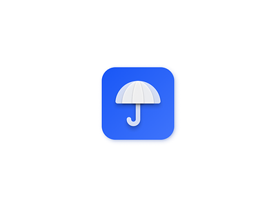 Softgalss umbrella icon blueicon design figma figmadesign glassdesign icon icons illustration sketch softglass ui umbrella vector