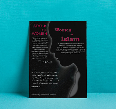 Women in islam Poster poster design women empowerment women in islam women poster womens day