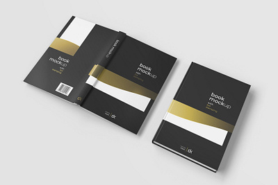 Hardcover Book Mockup 3d art booklet cover creator design mockup print realistic stack