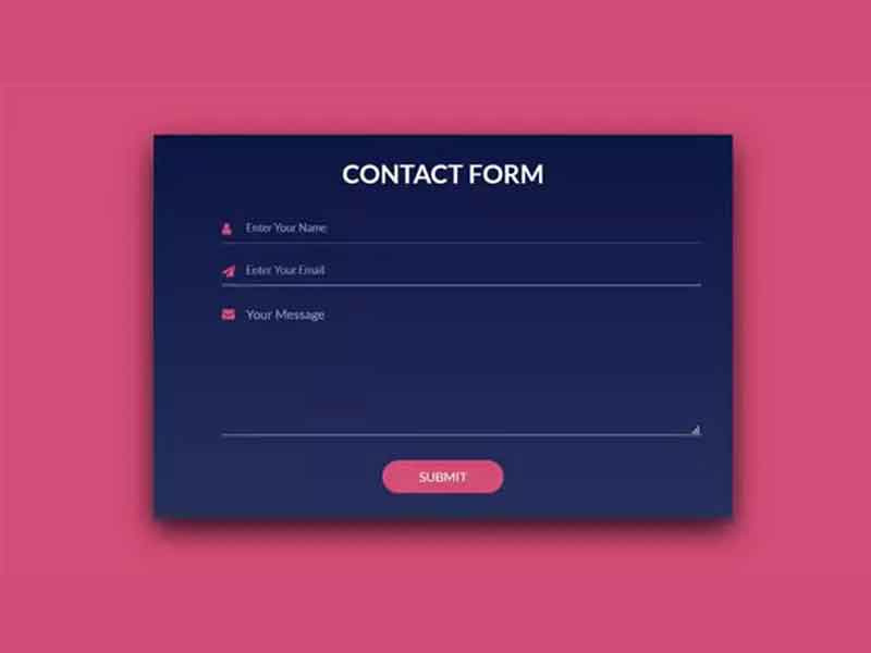 How To Create a Simple Contact Form with HTML and CSS by codingflicks ...