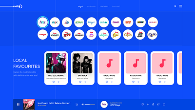 superadio simplified music new project ui website