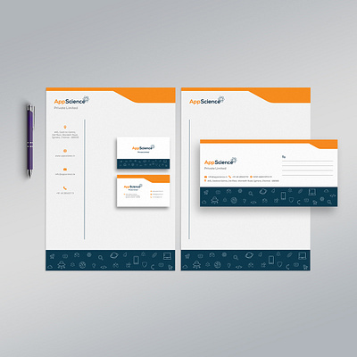 AppScience Brand Design app science brand design brand identity branding branding design business card business card design design envelope graphic design icon letterhead logo logo design science science fiction tech tech logo technology trending design