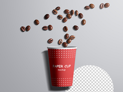 Takeaway Paper Cup and Coffee Branding Mockups and Scene Creator 3d branding coffee coffee bean coffee shop design download free label logo mockup packaging paper cup render scene creator