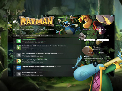 Rayman on Reddit