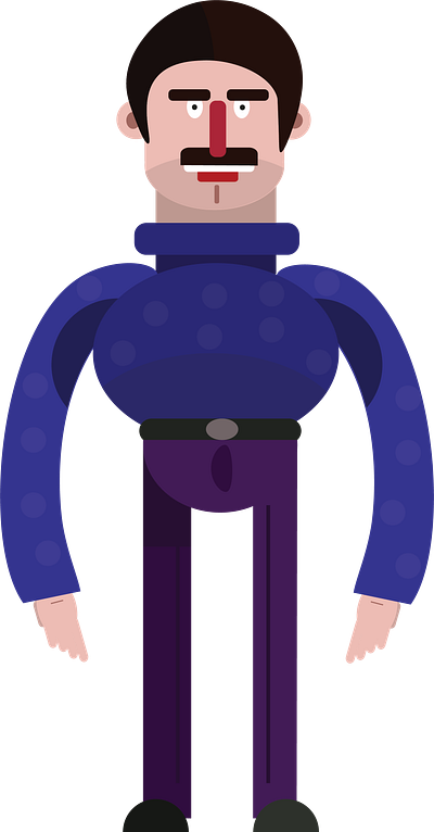 Igor flat design flatdesign human igor