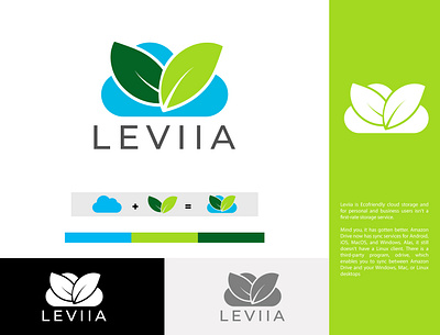 Cloud Leaf Logo ai logo brand design cloud leaf logo cloud leaf logo cloud leaf storage leaf logo leaf storage loog logo logo design logodesign