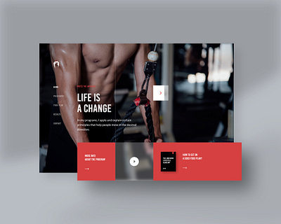 The Awesome: Landing Page #1 fitness landingpage webdesign