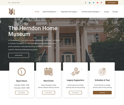 Herndon events scedule a tour tour ui ui design uxdesign uxui website website design