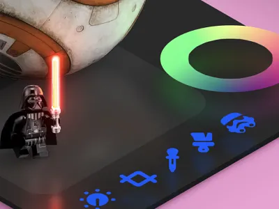 2020 landing detail 3 3d angle bb8 color darth vader geek glyph icons isometric jedi light lightsaber pink robot sith star wars stormtrooper toy vader wheel