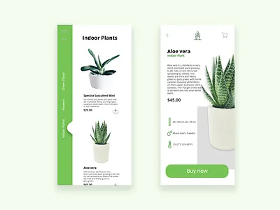 Plant UI design app app design design eco flower garden green plant ui uidesign