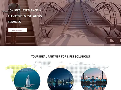 MASSAED Innovative Installation of ELEVATORS & ESCALATORS redesign ui uxui website website design