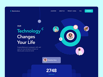 Technology Landing Page design ui web