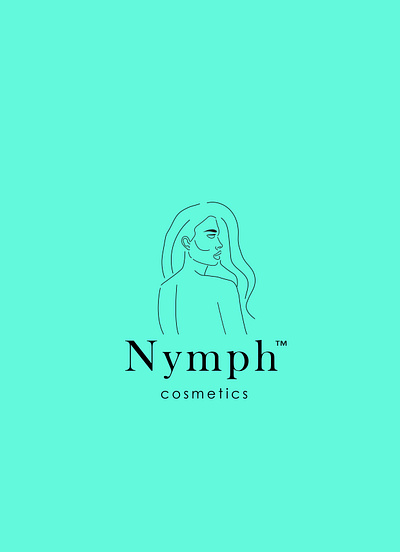 Nymph cosmetics 2d brand design brand identity branding line art logo design minimalist logo