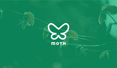 MOTH logo branding butterfly icon logo minimal moth vector