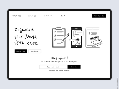 Note Monkey - Web Design app design application creative dribbble google illustraion illustration keep going portfolio. ui web design website website concept website design