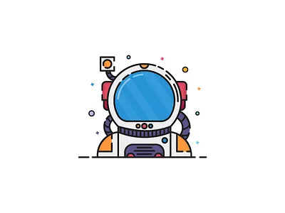 astronaut icon adobe illustrator art artwork color concept design design designer flatdesign icon icon design illustration uidesign vector