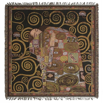 KLIMT'S FULFILLMENT BELGIAN TAPESTRY THROW animation branding design home home decor tapestry tapestry throw wall art