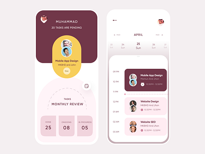 Task Manager App app branding claw claw interactive daily task design illustration inspiration logo mobile app project management project manager task management task manager ui ui animation ux wahab wstyle