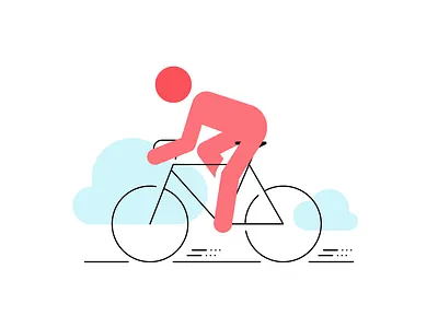 Cycling, yoga, pilates.... flatdesign icon illustration sports vector based