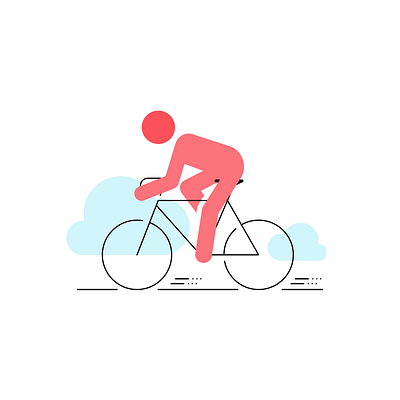 Cycling, yoga, pilates.... flatdesign icon illustration sports vector based