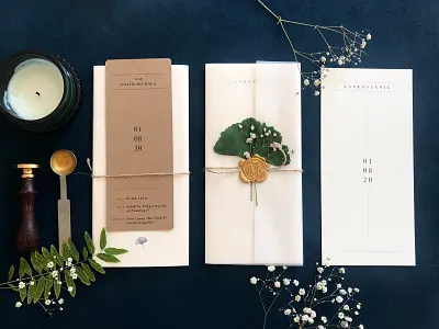 Wedding invitation boho craft craftwork design gold guest invite leaves nature wedding wedding invitation wedding invite