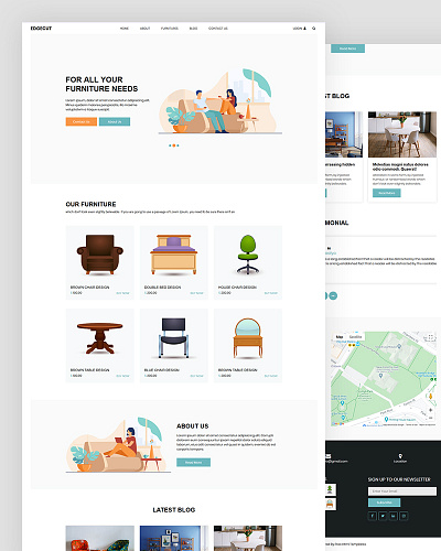 Edgecut bootstrap business css ecommerce furniture furniture design html5 industry responsive template