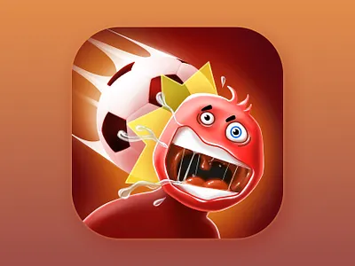 Variant of application icon for Cool Goal game. aso crazy designer football games hypercasualgames icon icon design illustration illustrator marketing design soccer