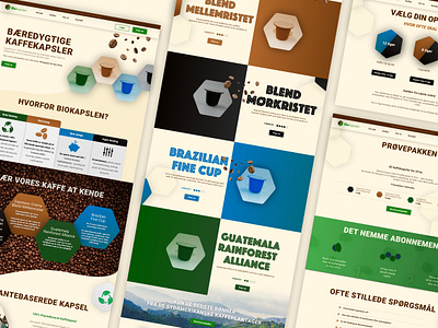 Coffee Capsules Webshop branding coffee coffee branding coffee capsules coffee logo coffee webshop coffee website design ecommerce homepage icon illustration product page ui ux web web design webshop