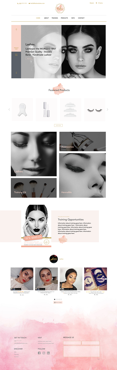 LASHEX beauty design designer web