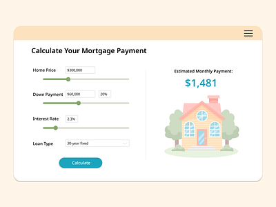 004 calculator dailyui desktop mortgage