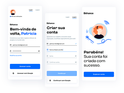 Behance login behance clean clean design clean ui form interaction design interface login login design login form login screen mobile mobile app mobile app design mobile design mobile ui sign in sign up signup ui