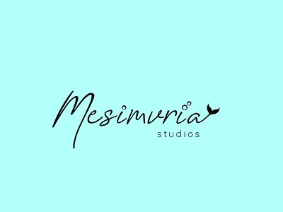 Mesimvria logotype custom design handwrittenfont handwritting hotel design logotype typogaphy