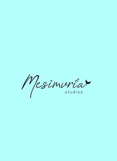 Mesimvria logotype custom design handwrittenfont handwritting hotel design logotype typogaphy