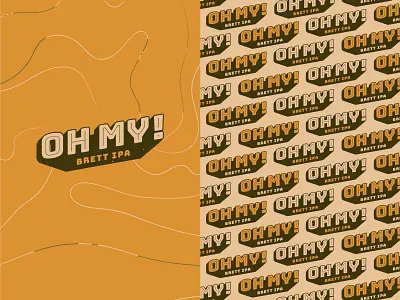 OH MY! beer beer art beer branding beer label branding brett brewery craft beer design illustration ipa logo typography