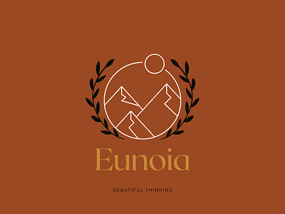 EUNOIA branding canva clean design color design graphic design icon logo minimal typography