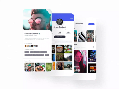 Profile & Calendar UI android app calendar design figma flat illustration interaction ios kit mobile mobile ui kit profile profile page sketch ui ui kit uiux ux