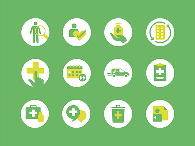 Pharmacy Icons advice branding doctor health health check hospital icon medical medicine pharmacy pills prescription web