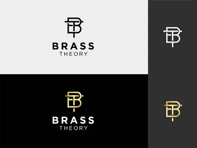 Brass Theory (BT Monogram) branding business logo design elegant logo fashion logo luxury logo minimalist logo modern logo