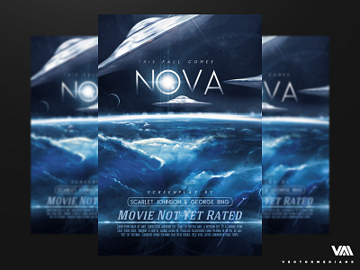 Nova - Flyer / Poster aliens aliens flyers earth earth flyer flyer flyers movie flyer movie poster nova photoshop poster posters space ship tera tv show vectormedia vectormediagr