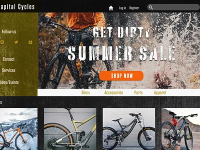 Capital Cycles branding graphic design ui ux