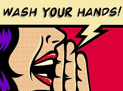 Wash Your Hands digital art digital illustration graphic design health health care pop art procreate psa