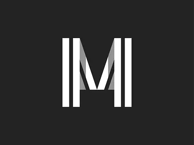 M design flat graphic icon letter letterform lines logo m minimal monogram simple typography vector