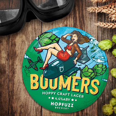 Hopfuzz Brewery - Boomers 2020 design @design beer beer art beer branding brewery craftbeer illustration print