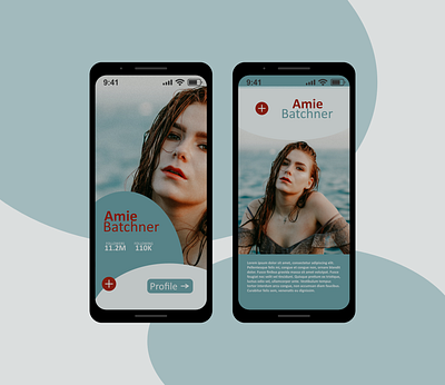 Daily UI 006 User Profile 006 daily daily ui dailyui dailyui 006 dating dating app dating website datingapp erotic ocean profile swimming teal ui user profile ux