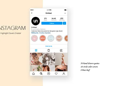 Instagram Highlight Cover Icons